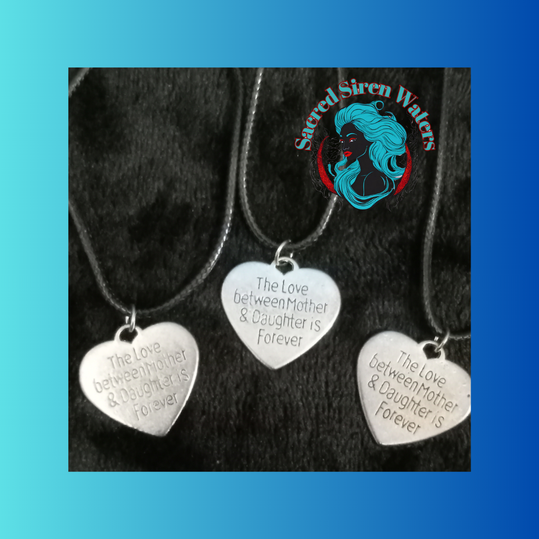 The Love between Mother & Daughter is Forever Charm Necklace.