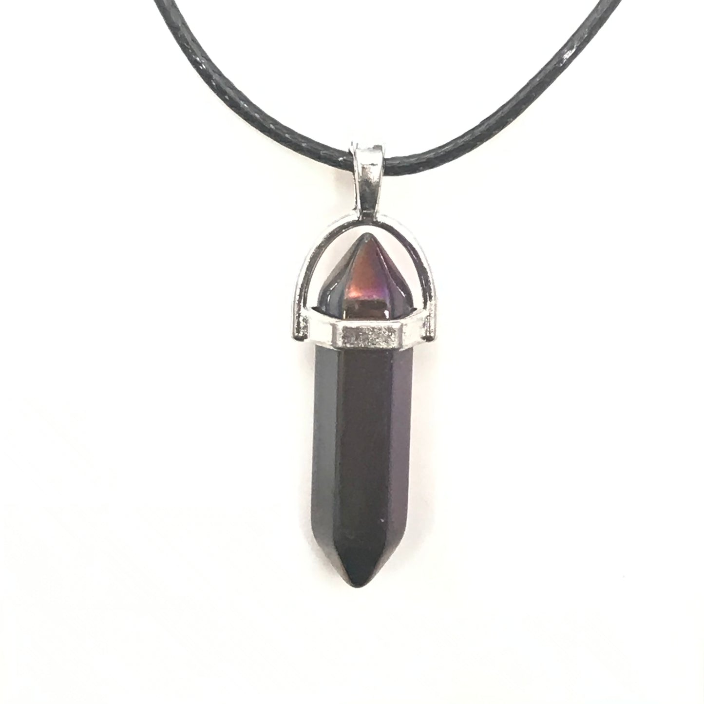 Rainbow Hematite Pendant Necklace.