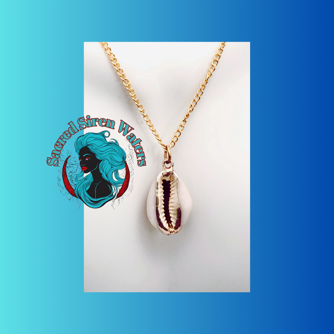 Cowrie Charm Necklace.