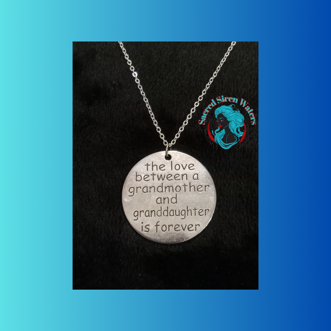 The Love between Grandmother & Granddaughter Charm Necklace